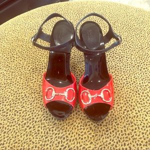 Gucci Red & black heels